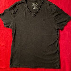 American Eagle Legend Men's Large T-Shirt Black Short Sleeve V Neck